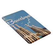 Barcelona vintage reisposter magneet (Rechterzijde)