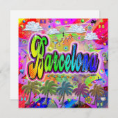 Barcelona Vista Express Holiday Kaart (Voorkant / Achterkant)