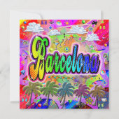 Barcelona Vista Express Holiday Kaart (Voorkant)