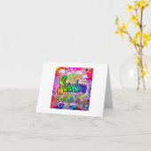 Barcelona Vista Express Wenskaart Kaart (Gele Bloem)