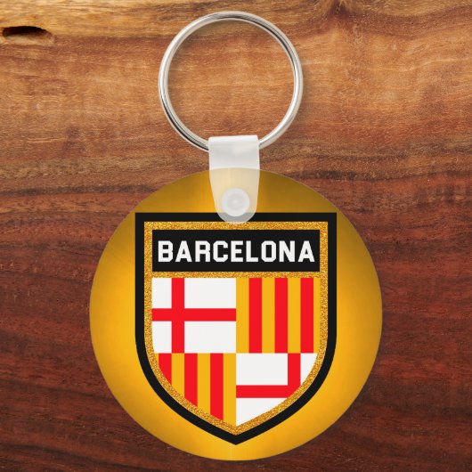 Barcelona-vlag Sleutelhanger (Voorkant)