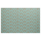 Barcelona Wall Flowers Copper en Turquoise Stof (Yard (91,4 cm))