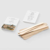 Barcelona Watercolor Wedding Program Handwaaier (Niet-gemonteerd)