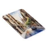 Barcelona waterverf kunst magneet (Rechterzijde)