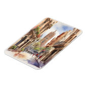 Barcelona waterverf kunst magneet (Linkerzijde)