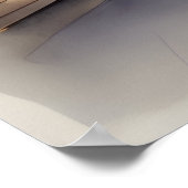 Barcelona waterverf kunst poster (Hoek)