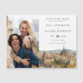 Barcelona Wedding Photo Save The Date Magnetische Uitnodiging (Voorkant)