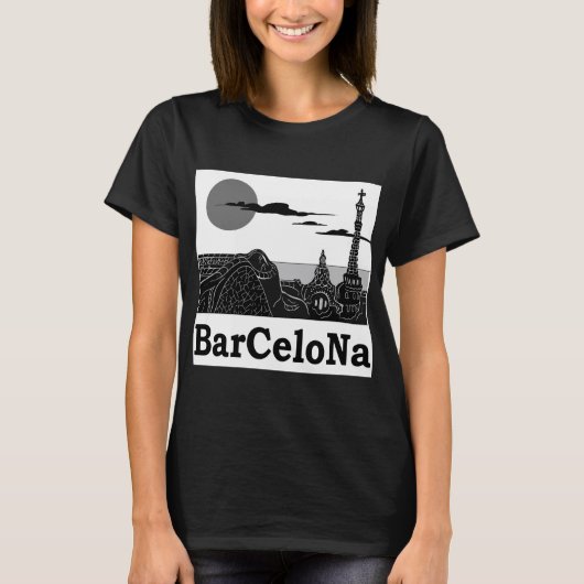 Barcelona Women's Basic T-Shirt (Voorkant)
