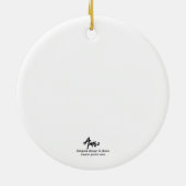 Barcelona's soccer fanatic dog. Barcelona, Spain Keramisch Ornament (Achterkant)