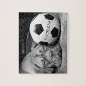 Barcelona's soccer fanatic dog. Barcelona, Spain Legpuzzel (Verticaal)