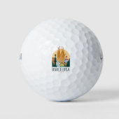 BarcelonaSkyline Golfballen (Voorkant)