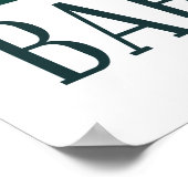 BarcelonaSkyline Poster (Hoek)