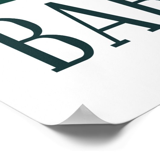 BarcelonaSkyline Poster (Hoek)