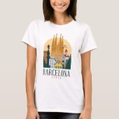 BarcelonaSkyline T-shirt (Voorkant)