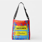 Barceloneta, Barcelona 90's stijl- ontwerp 6 Crossbody Tas (Voorkant)