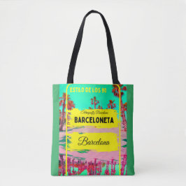 Barceloneta, Barcelona stijl tas-ontwerp 4 Tote Bag