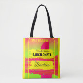 Barceloneta, Barcelona stijl tas-ontwerp 5 Tote Bag (Voorkant)