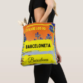 Barceloneta, Barcelona stijl tas-Sinaasappel Tote Bag (Dichtbij)