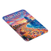 Barceloneta-strand Spanje Magneet (Rechterzijde)