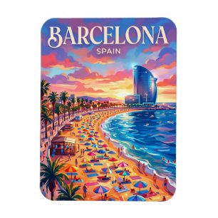Barceloneta-strand Spanje Magneet