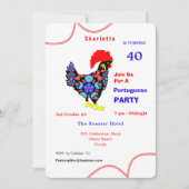 Barcelos Haan Portugees Feestthema Kaart (Voorkant)