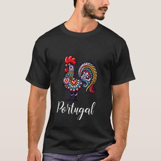 Barcelos, Portugese haan T-shirt (Voorkant)