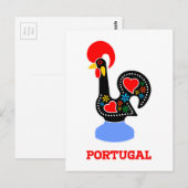 Barcelos Rooster Briefkaart (Voorkant / Achterkant)