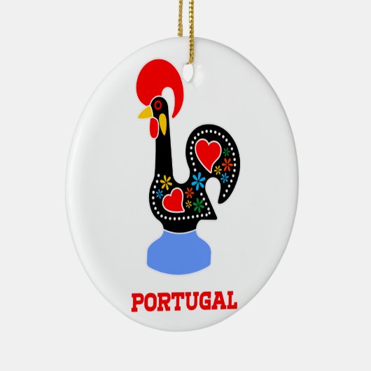Barcelos Rooster Keramisch Ornament (Rechts)
