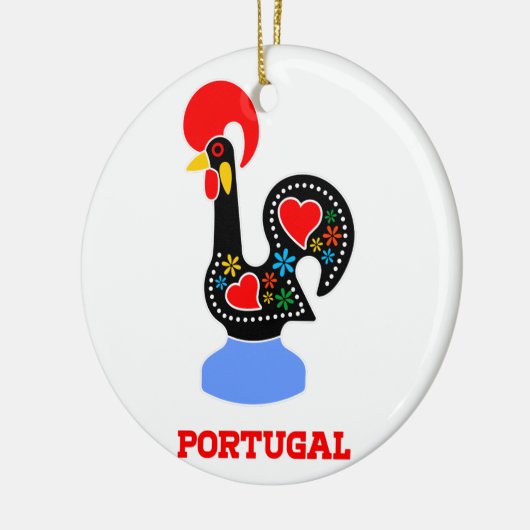 Barcelos Rooster Keramisch Ornament (Links)