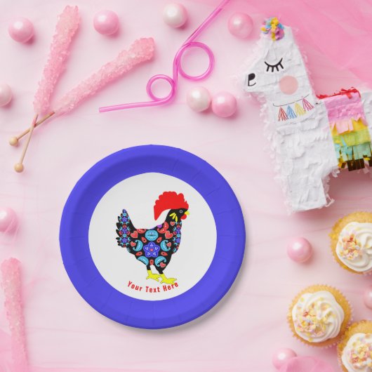 Barcelos Rooster Nationaal Emblem Papieren Bordje (Feest)