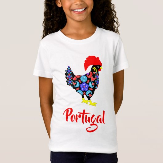 Barcelos Rooster Nationaal Emblem T-shirt (Voorkant)