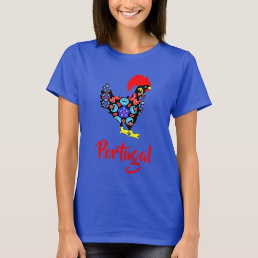 Barcelos Rooster Nationaal Emblem T-shirt (Voorkant)