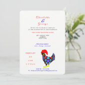 Barcelos Rooster Portugees Nationaal Embleem Kaart (Staand voorkant)