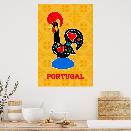 Barcelos Rooster Poster (Keuken)