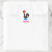 Barcelos Rooster Vierkante Sticker (Tas)