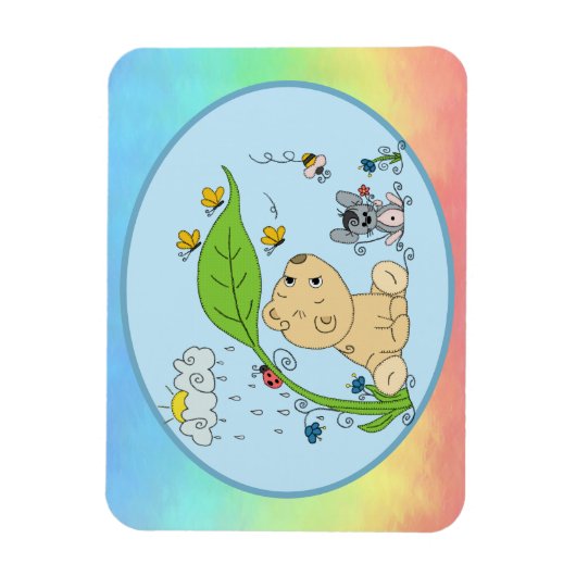 Bärchen im Regen Magneet (Verticaal)