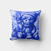 Bärchen Rehkitz Weihnachten Christmas Kussen (Voorkant)