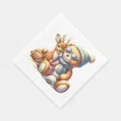 Bärchen und sein Rehkitz im Schnee Servet (Hoek)