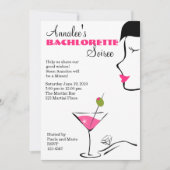 Barchlorette Martini Soiree Kaart (Voorkant)