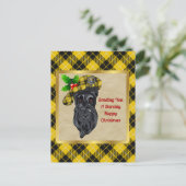 Barclay Clan Badge & Tartan Kerstmis Briefkaart (Staand voorkant)