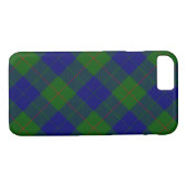 Barclay clan tartan blauwe groene vleid Case-Mate iPhone case (Achterkant (Horizontaal))
