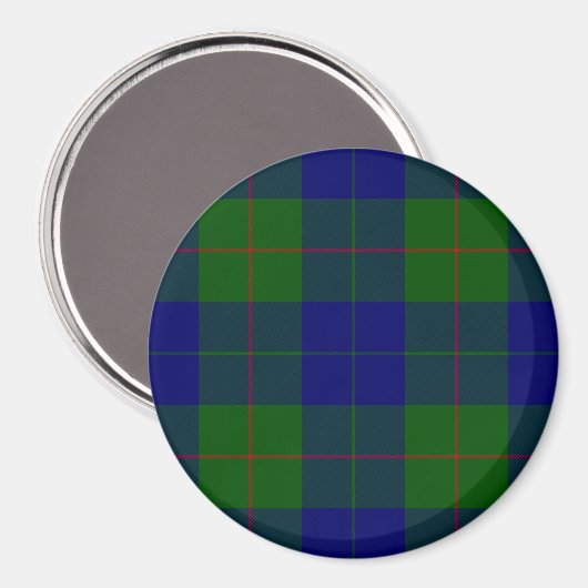 Barclay clan tartan blauwe groene vleid magneet (Voorkant / Achterkant)