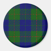 Barclay clan tartan blauwe groene vleid magneet (Voorkant)