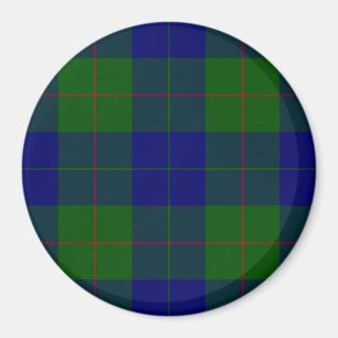 Barclay clan tartan blauwe groene vleid magneet