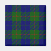 Barclay clan tartan blauwe groene vleid magneet (Voorkant)
