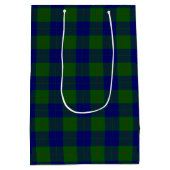 Barclay clan tartan blauwe groene vleid medium cadeauzakje (Achterkant)