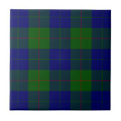 Barclay clan tartan blauwe groene vleid tegeltje (Voorkant)