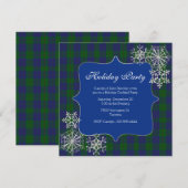 Barclay Clan Tartan Plaid Custom Christmas Party Kaart (Voorkant / Achterkant)