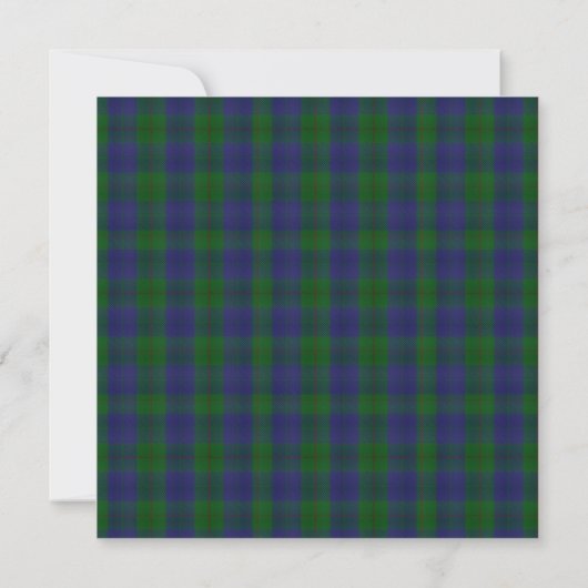 Barclay Clan Tartan Plaid Custom Christmas Party Kaart (Achterkant)