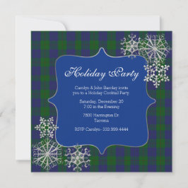 Barclay Clan Tartan Plaid Custom Christmas Party Kaart